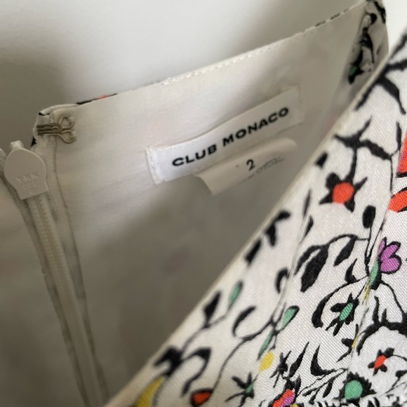 Club Monaco Yohara Floral Tiered Dress - Picture 7 of 12